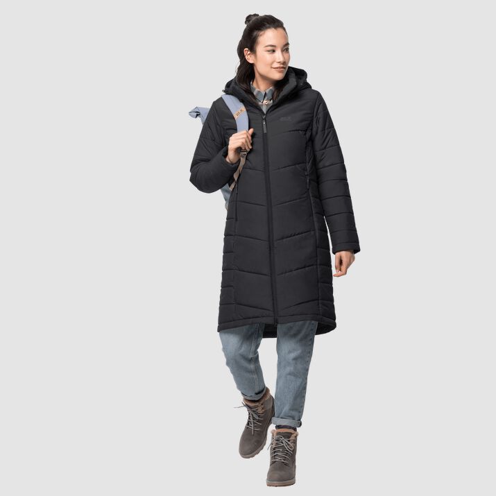 Abrigos Acolchada Jack Wolfskin North York Mujer Negros Mexico-1628715